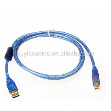 Bleu USB 2.0 Type A Mâle à B Mâle M / M Câble d&#39;impression Câble Câble 1,5 m 5 pieds